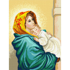 TJ23 Quick Tapestry Набір для вишивки друкованим гобеленом - Мадонна вулиць 36x57см (схема на страміні)
