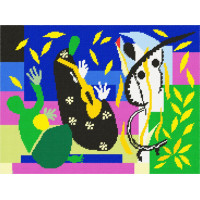 TJ36 Quick Tapestry Набір для вишивки друкованим гобеленом - Скорбота короля ©А. Матісс 36x57см (схема на страміні)