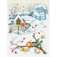 TJ38 Quick Tapestry Набір для вишивки друкованим гобеленом - Яблука на снігу 36x57см (схема на страміні)