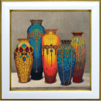 ТН-1431 ВДВ Набір для вишивки бісером - Симфонія кераміки. Вази, 40x40 см (сатин)