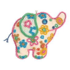 ТН-0739 VDV Набір для вишивки бісером - Іграшка Слоник 11х11 см (схема на сатині)