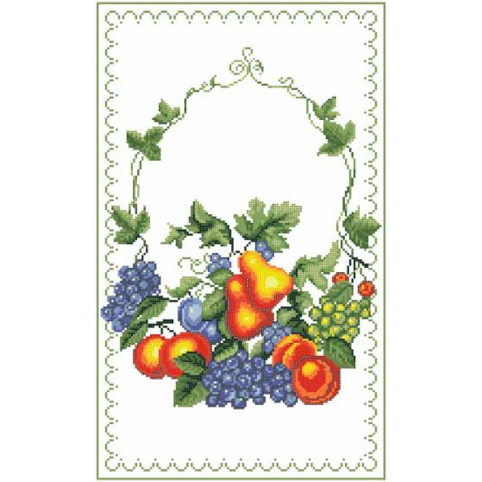 ТР013ан3150k Барвиста вишиванка Набір для вишивки бісером - Спасівський рушник 31x50 см (атлас, білий)