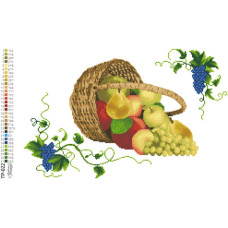ТР022дн5032k Барвиста вишиванка Набір для вишивки бісером - Спасівський рушник 50x32 см (домоткане полотно, білий)