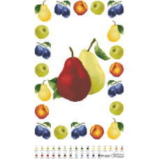 ТР025ан3250k Барвиста вишиванка Набір для вишивки бісером - Спасівський рушник 32x50 см (атлас, білий)