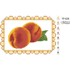 ТР028пн3121k Барвиста вишиванка Набір для вишивки бісером - Спасівський рушник 31x21 см (габардин, білий)