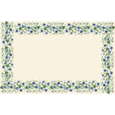 ТР040аМ9999k Барвиста вишиванка Набір для вишивки бісером - Скатертина Весняні Волошки 230х160 (атлас, бежевий)