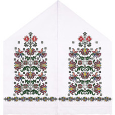 ТР050пн4599k Барвиста вишиванка Набір для вишивки бісером - Рушник під Коровай 48х170 (габардин, білий)