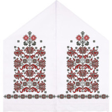 ТР054пн4599k Барвиста вишиванка Набір для вишивки бісером - Рушник під Коровай 48х170 (габардин, білий)