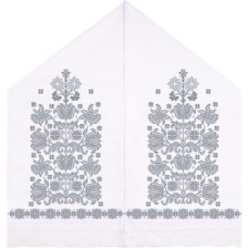 ТР058пн4599k Барвиста вишиванка Набір для вишивки бісером - Рушник під Коровай 48х170 (габардин, білий)