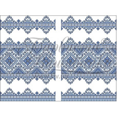 ТР066пн4599k Барвиста вишиванка Набір для вишивки бісером - Рушник під Коровай 48х170 (габардин, білий)