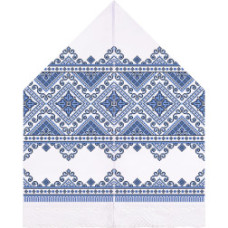 ТР067дн3099k Барвиста вишиванка Набір для вишивки бісером - Рушник для Весільних Ікон 28х120 (домоткане полотно, білий)