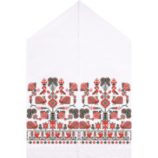 ТР069пн5099k Барвиста вишиванка Набір для вишивки бісером - Весільний рушник 48х250 (габардин, білий)