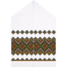 ТР079дн5099k Барвиста вишиванка Набір для вишивки бісером - Весільний рушник 48х250 (домоткане полотно, білий)