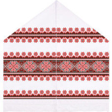 ТР088пн4599k Барвиста вишиванка Набір для вишивки бісером - Рушник під Коровай 48х170 (габардин, білий)