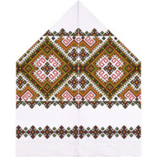 ТР093пн3099k Барвиста вишиванка Набір для вишивки бісером - Рушник для Весільних Ікон 28х120 (габардин, білий)