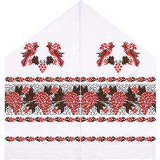 ТР096дн4599k Барвиста вишиванка Набір для вишивки бісером - Рушник під Коровай 48х170 (домоткане полотно, білий)