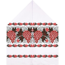 ТР097дн3099k Барвиста вишиванка Набір для вишивки бісером - Рушник для Весільних Ікон 28х120 (домоткане полотно, білий)