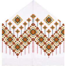 ТР100дн4599k Барвиста вишиванка Набір для вишивки бісером - Рушник під Коровай 48х170 (домоткане полотно, білий)