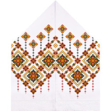ТР101пн3099k Барвиста вишиванка Набір для вишивки бісером - Рушник для Весільних Ікон 28х120 (габардин, білий)