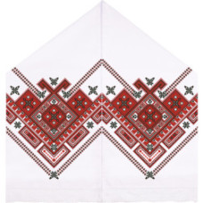 ТР104дн4599k Барвиста вишиванка Набір для вишивки бісером - Рушник під Коровай 48х170 (домоткане полотно, білий)