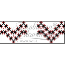 ТР106дн1025k Барвиста вишиванка Набір для вишивки бісером - Рушничок для Весільних букетів та декору 10х25 (домоткане полотно, білий)