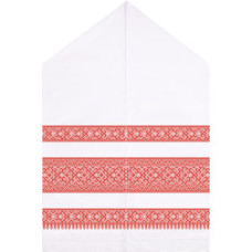 ТР107дн5099k Барвиста вишиванка Набір для вишивки бісером - Весільний рушник 48х250 (домоткане полотно, білий)