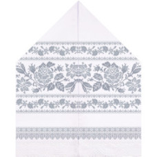 ТР121пн3099k Барвиста вишиванка Набір для вишивки бісером - Рушник для Весільних Ікон 28х120 (габардин, білий)