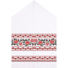 ТР123дн5099k Барвиста вишиванка Набір для вишивки бісером - Весільний рушник 48х250 (домоткане полотно, білий)