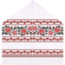 ТР124ан4599k Барвиста вишиванка Набір для вишивки бісером - Рушник під Коровай 48х170 (атлас, білий)