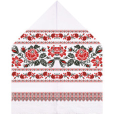 ТР125дн3099k Барвиста вишиванка Набір для вишивки бісером - Рушник для Весільних Ікон 28х120 (домоткане полотно, білий)