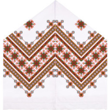 ТР128дн4599k Барвиста вишиванка Набір для вишивки бісером - Рушник під Коровай 48х170 (домоткане полотно, білий)