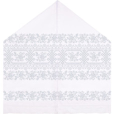 ТР136пн4599k Барвиста вишиванка Набір для вишивки бісером - Рушник під Коровай 48х170 (габардин, білий)