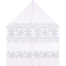 ТР137дн3099k Барвиста вишиванка Набір для вишивки бісером - Рушник для Весільних Ікон 28х120 (домоткане полотно, білий)