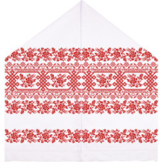 ТР140ан4599k Барвиста вишиванка Набір для вишивки бісером - Рушник під Коровай 48х170 (атлас, білий)