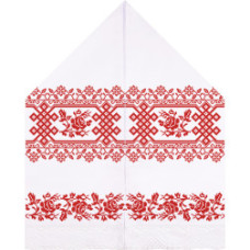 ТР141пн3099k Барвиста вишиванка Набір для вишивки бісером - Рушник для Весільних Ікон 28х120 (габардин, білий)