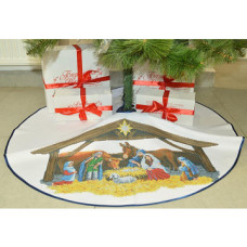 ТР162аБ9999k Барвиста вишиванка Набір для вишивки бісером - Пошита спідничка під ялинку Різдвяний вечір 100 см (атлас, білий) ТР162аБ9999k Барвиста вишиванка Набір для вишивки бісером - Пошита спідничка під ялинку Різдвяний вечір 100 см (атлас, білий)