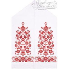 ТР421пн5099k Барвиста вишиванка Набір для вишивки бісером - Весільний рушник 48х250 (габардин, білий)