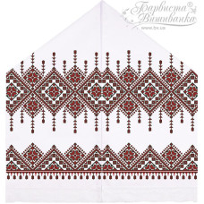 ТР423пн4599k Барвиста вишиванка Набір для вишивки бісером - Рушник під Коровай 48х170 (габардин, білий)