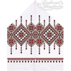 ТР424пн3099k Барвиста вишиванка Набір для вишивки бісером - Рушник для Весільних Ікон 28х120 (габардин, білий)