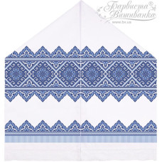 ТР432пн4599k Барвиста вишиванка Набір для вишивки бісером - Рушник під Коровай 48х170 (габардин, білий)