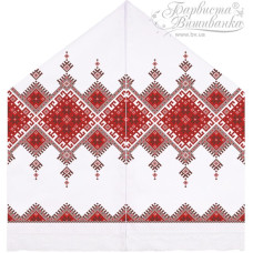 ТР441пн4599k Барвиста вишиванка Набір для вишивки бісером - Рушник під Коровай 48х170 (габардин, білий)