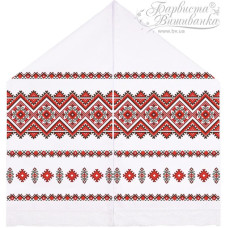 ТР447дн4599k Барвиста вишиванка Набір для вишивки бісером - Рушник під Коровай 48х170 (домоткане полотно, білий)