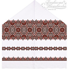 ТР453ан4599k Барвиста вишиванка Набір для вишивки бісером - Рушник під Коровай 48х170 (атлас, білий)