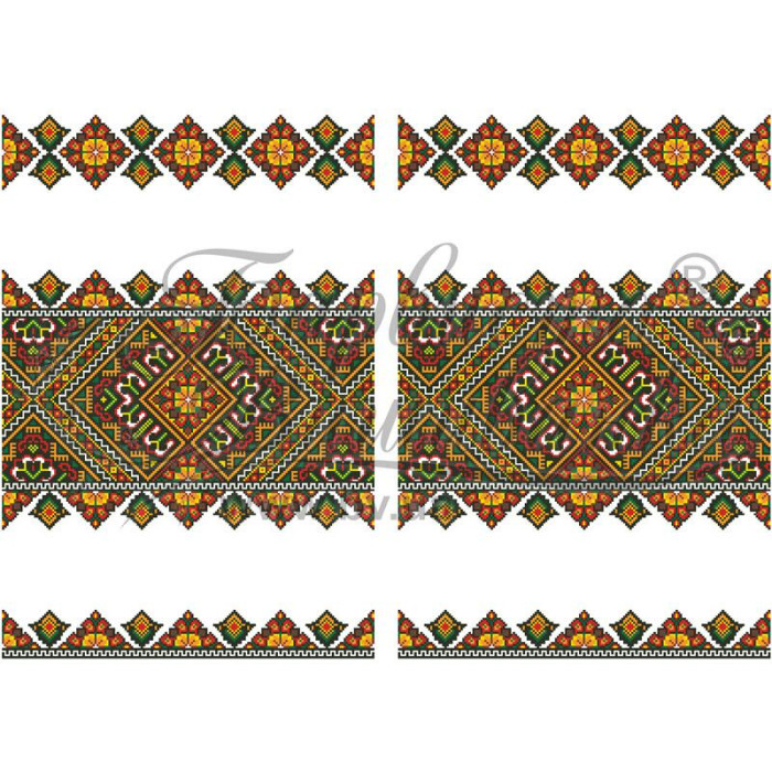 ТР458ан5099k Барвиста вишиванка Набір для вишивки бісером - Весільний рушник 48х250 (атлас, білий) ТР458ан5099k Барвиста вишиванка Набір для вишивки бісером - Весільний рушник 48х250 (атлас, білий)