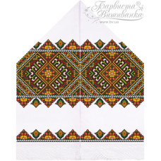 ТР460ан3099k Барвиста вишиванка Набір для вишивки бісером - Рушник для Весільних Ікон 28х120 (атлас, білий)