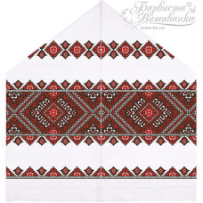ТР462дн4599k Барвиста вишиванка Набір для вишивки бісером - Рушник під Коровай 48х170 (домоткане полотно, білий)