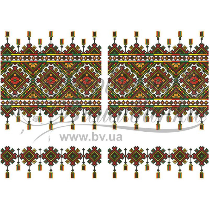 ТР468ан4599k Барвиста вишиванка Набір для вишивки бісером - Рушник під Коровай 48х170 (атлас, білий) ТР468ан4599k Барвиста вишиванка Набір для вишивки бісером - Рушник під Коровай 48х170 (атлас, білий)