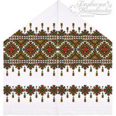 ТР468дн4599k Барвиста вишиванка Набір для вишивки бісером - Рушник під Коровай 48х170 (домоткане полотно, білий)