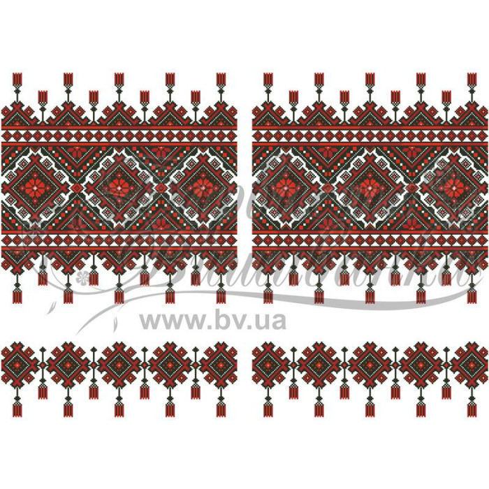 ТР471ан4599k Барвиста вишиванка Набір для вишивки бісером - Рушник під Коровай 48х170 (атлас, білий) ТР471ан4599k Барвиста вишиванка Набір для вишивки бісером - Рушник під Коровай 48х170 (атлас, білий)