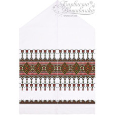 ТР476пн5099k Барвиста вишиванка Набір для вишивки бісером - Весільний рушник 48х250 (габардин, білий)